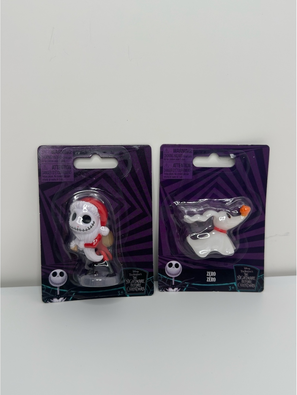 Disney Nightmare Before Christmas Santa Jack & Zero Mini Figures Just Play NIP